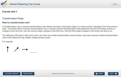 Abstract Course Example slide 2