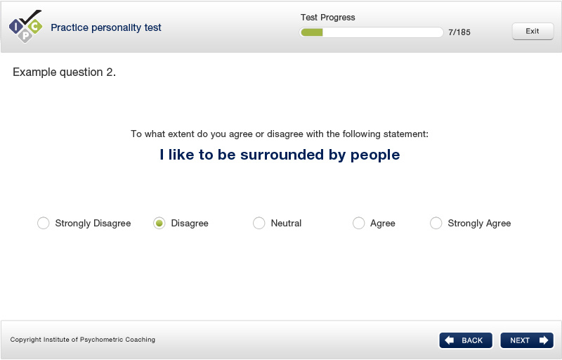 Personality Test Questions Examples
