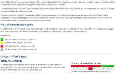 Practice Work Safety result